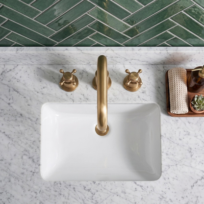 Robinet de lavabo 3 trous style maison de campagne – vue 4